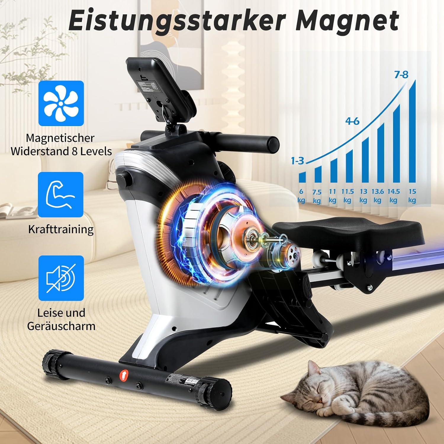 ISE Magnet-Rudergerät (8 Stufen) — Ansicht 2 anzeigen