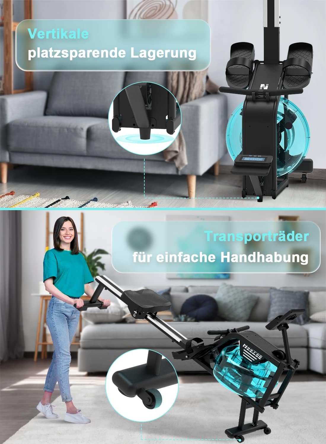 Neezee Wasser-Rudergerät Bluetooth — Ansicht 6 anzeigen